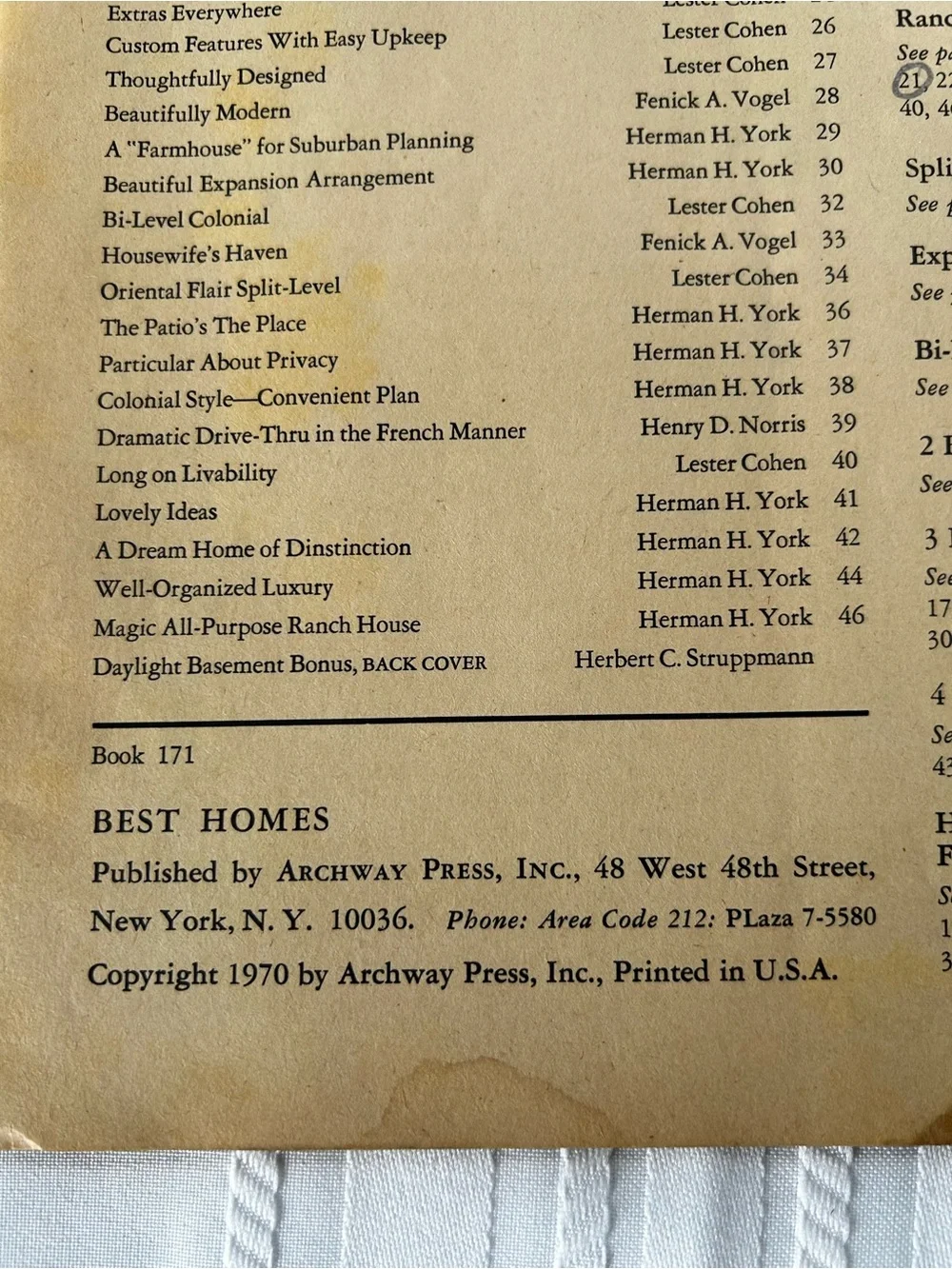 Vintage 70s Best Home Plans Home Accents Magazines MCM Orange Black Green